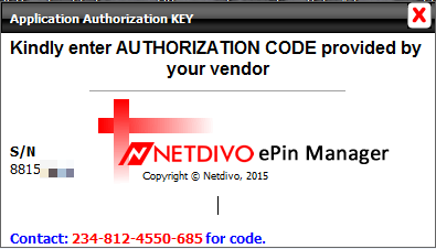 How To Get Authorization Code for NetDivo ePin Manager
